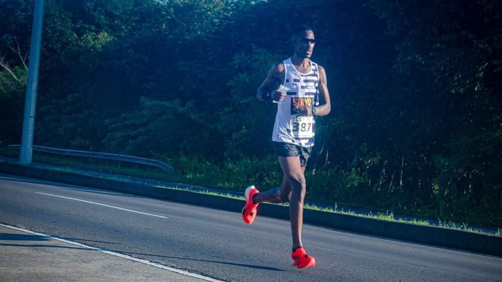Running 21k race